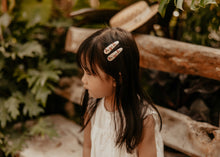 Mini Cherry Embroidered Clips