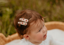 Mini Cherry Embroidered Clips