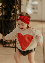 Red Ribbed Logo Turban