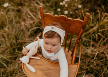 Ivory Knit Embroidered Turban