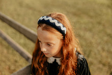 Navy Retro Rick Rack Headband