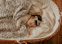 Woodland Print/ Ivory Mohair Newborn Set