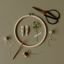 Budding  Branch Embroidered Clips
