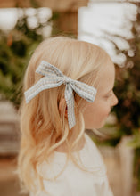 Powder Blue Gingham Small Clip