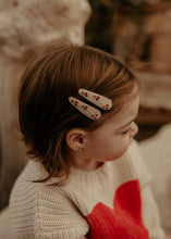 Mini Cherry Embroidered Clips