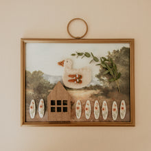 Rosette Stems Embroidered Clips