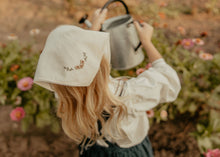 Embroidered Ivory with Lace Detail Bandana