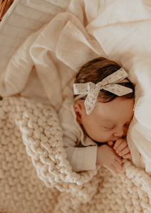 Signature Floral/ Blush Pink Mohair Newborn Set
