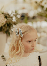 Hydrangea Embroidered Clips