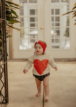 Red Ribbed Logo Turban