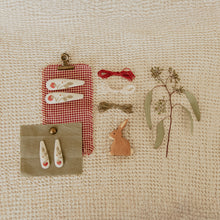 Strawberry Embroidered Clips