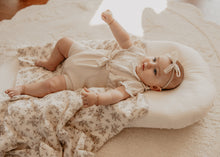 Victorian Rose Striped / Ivory Lace Newborn Gift Set