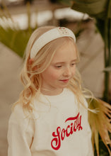 Wide Ribbed White Doll Headband