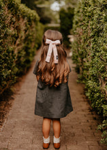 Blush Pink Mohair Bow Clip