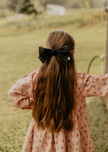 Black Silk Big Bow Clip