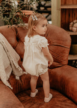 Mini Blue Rosette Embroidered Clips