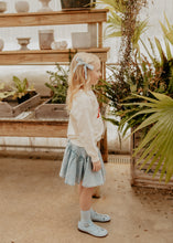 Powder Blue Gingham Small Clip