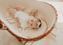Pink Twill / White Crochet Lace Newborn Gift Set