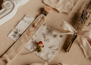 Embroidered Goose Paci Clip