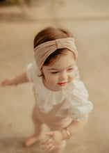 Pink Knit Embroidered Turban