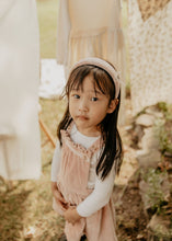 Pink Velvet Padded Headband with Lace Detail