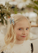 Hydrangea Embroidered Clips