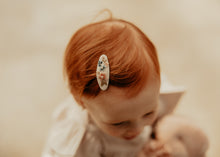 Mini Lily Blossom Embroidered Clips