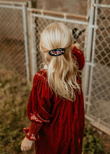Black Oval Berry Barrette