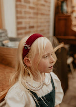 Deep Red Ribbed Headband