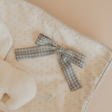 Powder Blue Gingham Small Clip