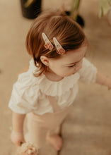 Mini Daffodil Embroidered Clips