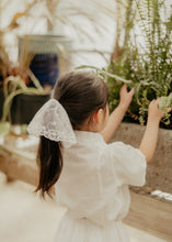 White Lace Pony Veil