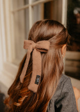 Mocha Mohair Bow Clip