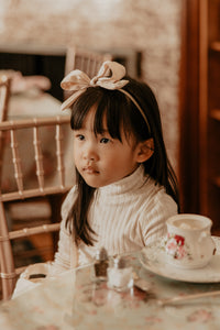 Pale Pink Silk Party Bow
