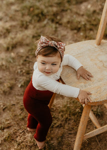 Floral Velvet Baby Band