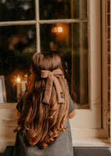 Mocha Mohair Bow Clip
