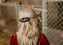 Black Oval Berry Barrette