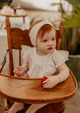 Oat Embroidered Turban