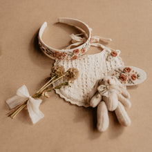 Mini Embroidered Roses Clips
