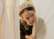 Ribbed Rose Embroidered Headband