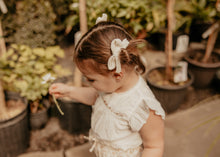 Ivory Crochet Bow Set