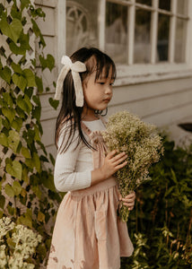 Ivory Crochet Knit Bow