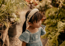 Oat Embroidered Headband