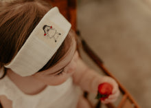 White Wide Ribbed Doll Band