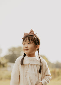 Red Gingham Printed Dolly Bow