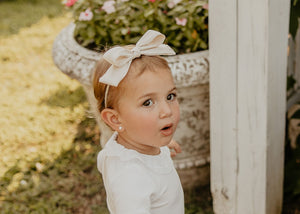 Ivory Silk Party Bow