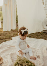 Crochet Lace / Blooming Print Bow