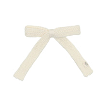 Ivory Crochet Knit Bow