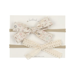 Signature Floral / Crochet Lace Bow