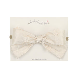Embossed Silk Baby Bow